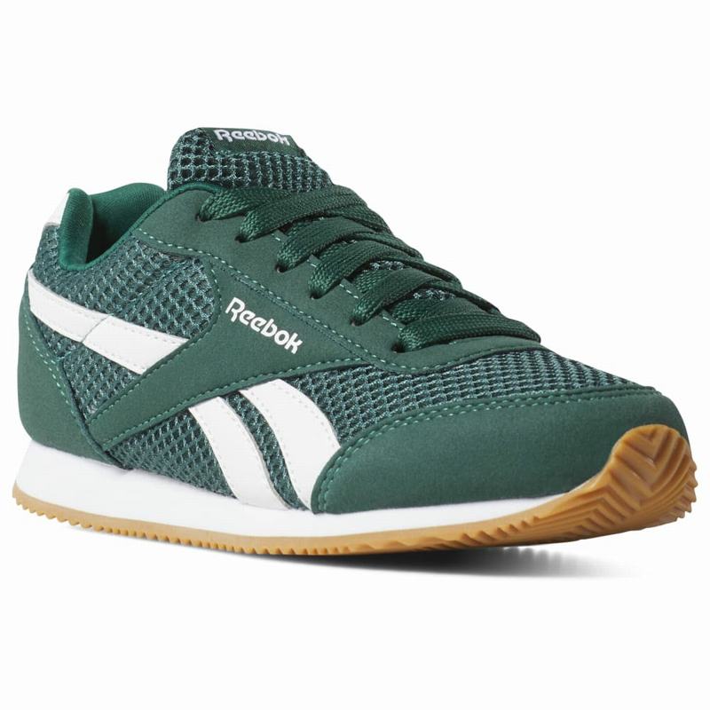 Reebok Royal Classic Jogger 2 Tenisky Chlapcenske - Tmavo Zelene/Biele AU6730ZL